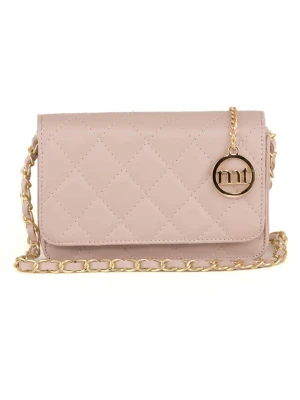 Mia Tomazzi Skórzana torebka "Ailanti" w kolorze beżowym - 19 x 14 x 4 cm rozmiar: onesize