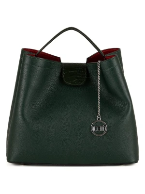 Mia Tomazzi Skórzana torebka "Alassio" w kolorze zielonym - 31 x 26 x 13 cm rozmiar: onesize
