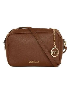 Mia Tomazzi Skórzana torebka "Astolfo" w kolorze brązowym - 23 x 16 x 11 cm rozmiar: onesize