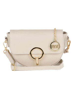 Mia Tomazzi Skórzana torebka "Azario" w kolorze beżowym - 19 x 13 x 6 cm rozmiar: onesize