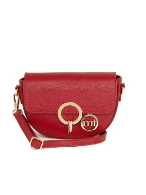 Mia Tomazzi Skórzana torebka "Azario" w kolorze czerwonym - 19 x 13 x 6 cm rozmiar: onesize