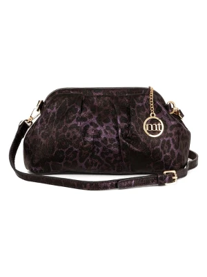 Mia Tomazzi Skórzana torebka "Bainsizza" w kolorze ciemnofioletowym - 30 x 17 x 10 cm rozmiar: onesize