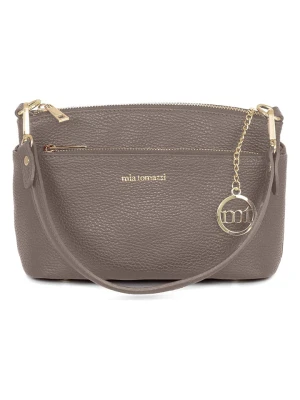 Mia Tomazzi Skórzana torebka "Bardolino" w kolorze szarym - 25 x 13 x 17 cm rozmiar: onesize