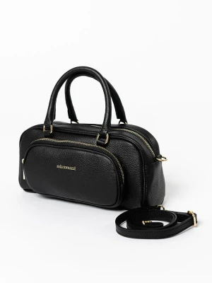 Mia Tomazzi Skórzana torebka "Barellai" w kolorze czarnym - 29 x 13 x 9 cm rozmiar: onesize