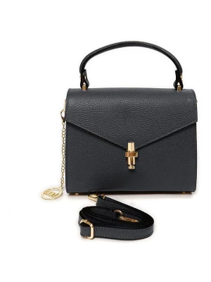 Mia Tomazzi Skórzana torebka "Barzini" w kolorze czarnym - 27 x 16 x 8 cm rozmiar: onesize