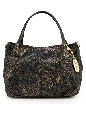 Mia Tomazzi Skórzana torebka "Benedettini" w kolorze czarnym - 24 x 21 x 13 cm rozmiar: onesize