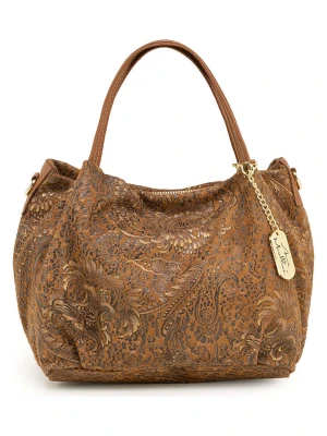 Mia Tomazzi Skórzana torebka "Benedettini" w kolorze jasnobrązowym - 24 x 21 x 13 cm rozmiar: onesize