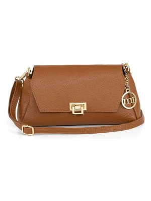 Mia Tomazzi Skórzana torebka "Berbera" w kolorze jasnobrązowym - 27 x 16 x 8 cm rozmiar: onesize