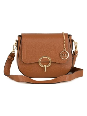 Mia Tomazzi Skórzana torebka "Carracci" w kolorze jasnobrązowym - 23 x 18 x 7,5 cm rozmiar: onesize