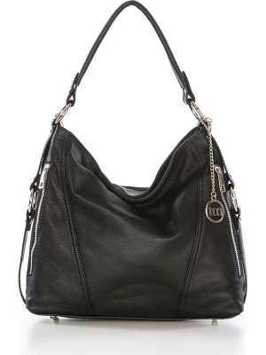 Mia Tomazzi Skórzana torebka "Castello" w kolorze czarnym - 35 x 29 x 12 cm rozmiar: onesize