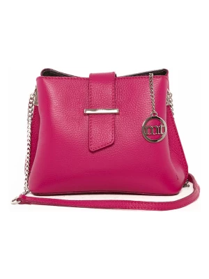 Mia Tomazzi Skórzana torebka "Cipria" w kolorze różowym - 21 x 17 x 10 cm rozmiar: onesize