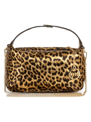 Mia Tomazzi Skórzana torebka "Clusone" w kolorze brązowo-beżowym - 21 x 13 x 11 cm rozmiar: onesize