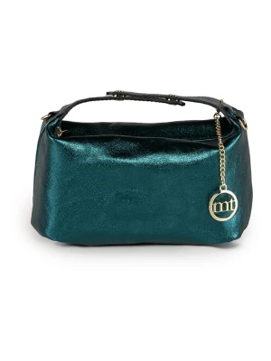 Mia Tomazzi Skórzana torebka "Clusone" w kolorze morskim - 21 x 13 x 11 cm rozmiar: onesize