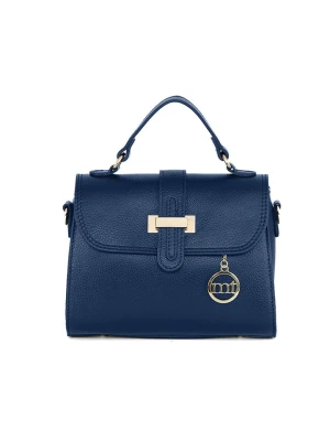 Mia Tomazzi Skórzana torebka "Diomede" w kolorze granatowym - 24 x 20 x 12 cm rozmiar: onesize