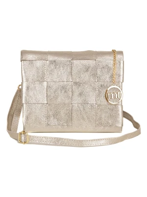 Zdjęcie produktu Mia Tomazzi Skórzana torebka "Empoli" w kolorze złotym - 23 x 17 x 5 cm rozmiar: onesize