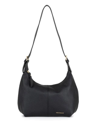 Mia Tomazzi Skórzana torebka "Ermanno" w kolorze czarnym - 31 x 19 x 12 cm rozmiar: onesize