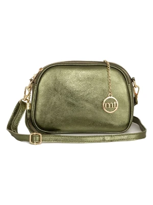 Mia Tomazzi Skórzana torebka "Gradisca" w kolorze oliwkowym - 22,5 x 16 x 7 cm rozmiar: onesize