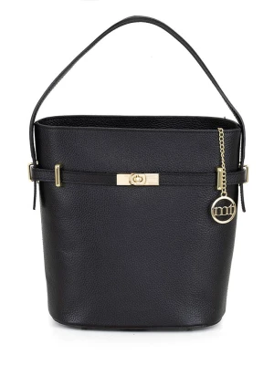Mia Tomazzi Skórzana torebka "Lattanzio" w kolorze czarnym - 30 x 27 x 16 cm rozmiar: onesize