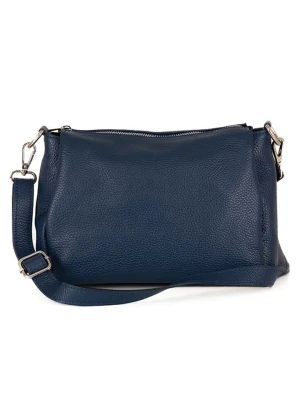 Mia Tomazzi Skórzana torebka "Melfi" w kolorze granatowym - 26 x 19 x 9 cm rozmiar: onesize