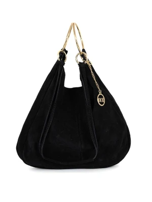 Mia Tomazzi Skórzana torebka "Tarabella" w kolorze czarnym - 34 x 30 x 11 cm rozmiar: onesize