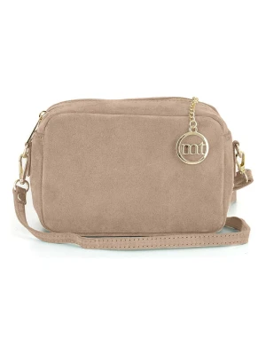 Mia Tomazzi Skórzana torebka "Vittadini" w kolorze szarobrązowym - 23 x 16 x 11 cm rozmiar: onesize