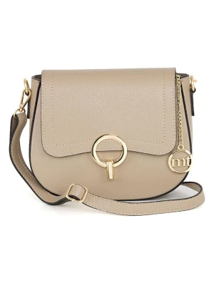 Mia Tomazzi Skórzana torebka w kolorze beżowym - 23 x 18 x 7, 5 cm rozmiar: onesize
