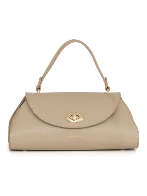 Mia Tomazzi Skórzana torebka w kolorze beżowym - 33 x 15,5 x 15 cm rozmiar: onesize