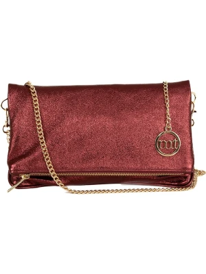 Mia Tomazzi Skórzana torebka w kolorze bordowym - 27 x 17 x 5 cm rozmiar: onesize