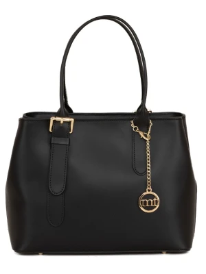 Mia Tomazzi Skórzana torebka w kolorze czarnym - 31 x 24 x 11 cm rozmiar: onesize