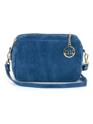 Mia Tomazzi Skórzana torebka w kolorze granatowym - 23 x 16 x 11 cm rozmiar: onesize
