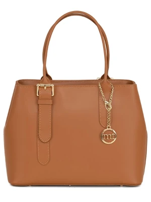 Mia Tomazzi Skórzana torebka w kolorze karmelowym - 31 x 24 x 11 cm rozmiar: onesize