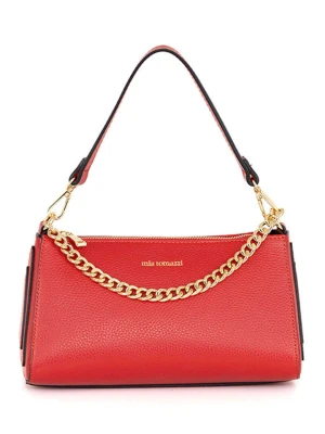 Mia Tomazzi Skórzana torebka "Zumbini" w kolorze czerwonym - 28 x 15 x 14 cm rozmiar: onesize