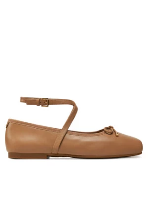 Michael Kors Baleriny Collette Leather Ballet Flat 40T4CTFP1L Brązowy