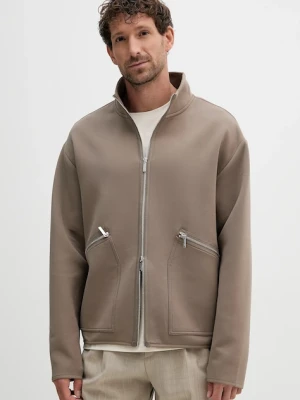 Michael Kors bluza męska kolor brązowy gładka CS552H2HDT