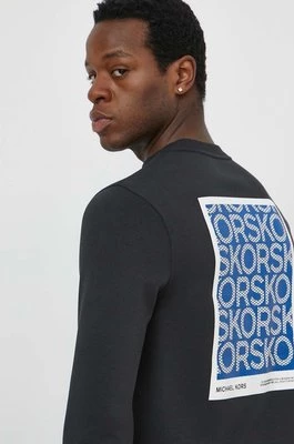 Michael Kors bluza męska kolor czarny z aplikacją