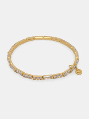 Michael Kors bransoletka damska pozłacana z cyrkonią