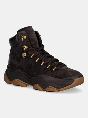 Michael Kors buty zamszowe Atlas męskie kolor brązowy 42F5ATFB5S.251