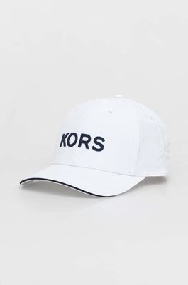 Michael Kors czapka z daszkiem kolor biały z aplikacją