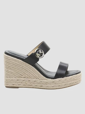 MICHAEL KORS Czarne sandały Lucinda Wedge