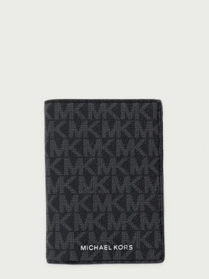 Michael Kors etui na karty męskie z imitacji skóry HUDSON czarny