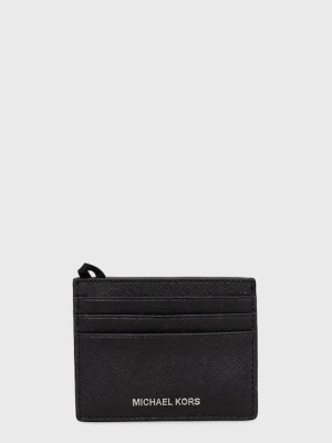 Michael Kors etui na karty skórzane 39F6LHRD2L czarny