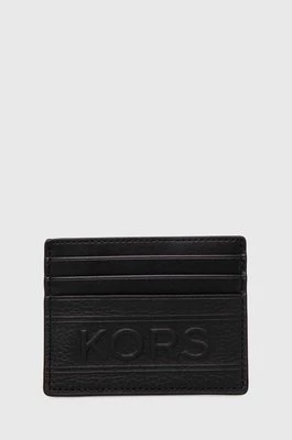 Michael Kors etui na karty skórzane kolor czarny 39T4LHDD2O