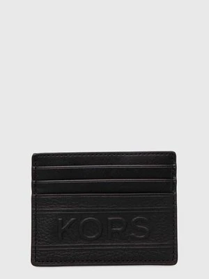 Michael Kors etui na karty skórzane kolor czarny 39T4LHDD2O