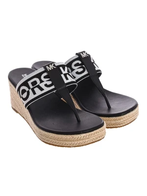 Michael Kors Japonki w kolorze czarno-białym na koturnie rozmiar: 40