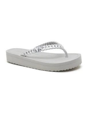 Michael Kors Japonki ZAZA FLIP FLOP srebrny