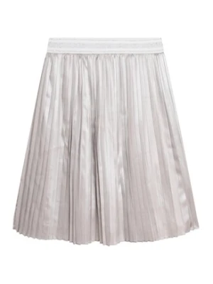 MICHAEL KORS KIDS Spódnica plisowana R13120 S Szary Regular Fit