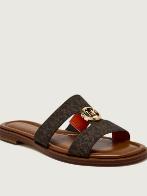 Michael Kors Klapki ERIN FLAT brązowy