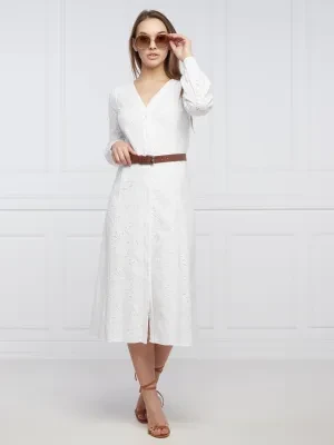 Michael Kors Koronkowa sukienka z paskiem