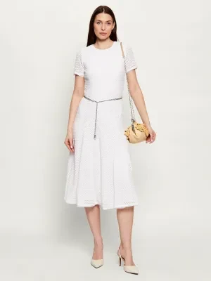 Michael Kors Koronkowa sukienka z paskiem