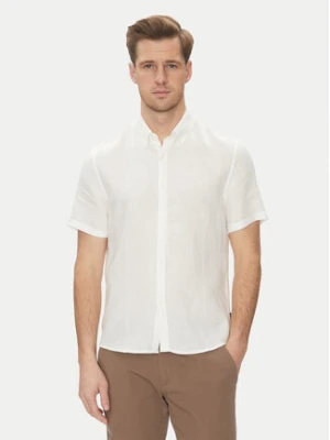 Michael Kors Koszula CS1400I4YT Biały Slim Fit